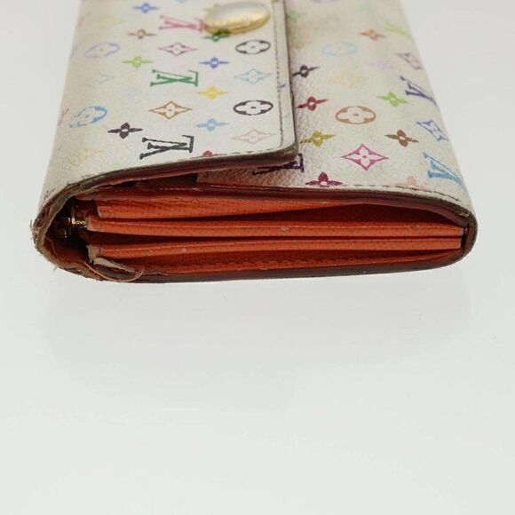 LOUIS VUITTON Multicolor Portefeuille Sarah Long Wallet White - Picture 5 of 12
